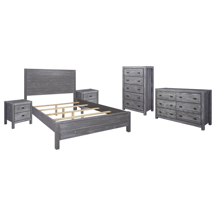 Grain Wood Furniture Montauk Solid Wood Standard 4 Piece Configurable